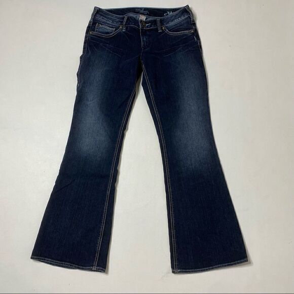 Silver | Aiko Flare Stretch Jeans - Picture 1 of 13